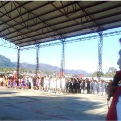 Germán Simancas inaugura espacios deportivos en Tlaxiaco